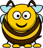 Cute Cartoon Bee Who Has Sat On A Sunflower For Many Years And Knows How To Listen Well And Has Considered Many Issues And Who Knows Many Things And Shares Them Carefully Clip Art