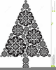 White Christmas Tree Clipart Image