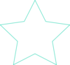 Turquoise Star Clip Art