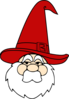 Wizard With Red Hat Clip Art