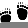 Free Clipart Of Bear Paw Prints Image
