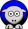 Sheep Colors 4 Black, Blue, Silver And White Clip Art