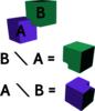 Difference Of Two Cubes Clip Art