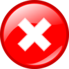Red Round Error Warning Icon Clip Art