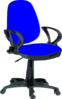 Blue Desk Chair Clip Art