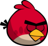 Red Angry Bird Blink Clip Art