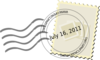 Postal Stamp 2011 Revised Clip Art