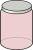 Pink Glass Jar Clip Art