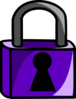 Purple Lock Clip Art