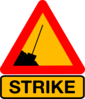 Strike Road Sign Clip Art