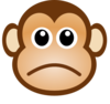 Sad Monkey Clip Art