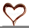 Melted Chocolate Heart Image
