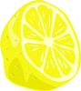 Lemon (half) Clip Art