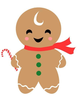 Gingerbread Man Clipart Image