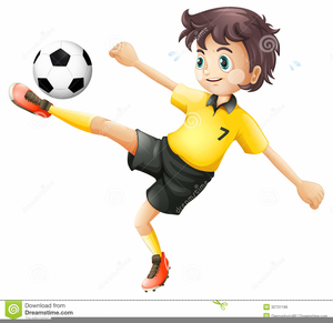 Clipart Footballer Kicking Ball | Free Images at Clker.com - vector clip art  online, royalty free & public domain