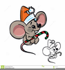 Free Christmas Mouse Clipart Image