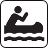 Kyaking Map Sign Clip Art