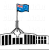 Parliament House Canberra Clipart Image