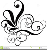 Free Black Scrollwork Clipart Image