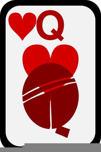 Clipart Queen Of Hearts Card Image