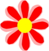 Flower Cartoon Red Clip Art