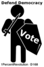 168 Stand And Vote  Clip Art