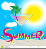 Summer Cocktail Party Clipart Image