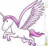 Flying Unicorn Clipart Image