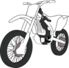 Black White Motorcycle Clip Art