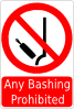 Bashing Prohibited Sign Clip Art