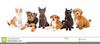 Dogs And Cats Together Clipart Image