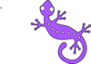 Purple Gecko Clip Art