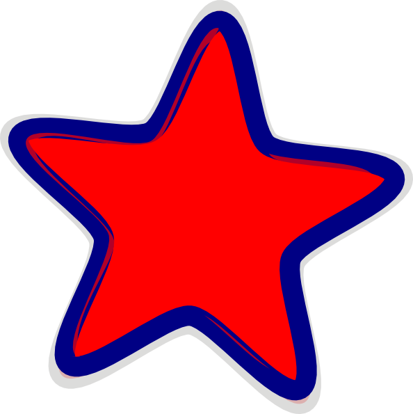 Red Star Clip Art at Clker.com - vector clip art online, royalty free &  public domain