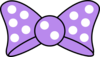Minnie Purple Bow Clip Art