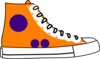 Orange Hightop Clip Art