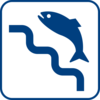 Fish Ladder Blue Clip Art