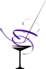 Purple Swirl Cocktail Clip Art