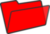 Red Folder Clip Art