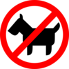 Sign No Animals Clip Art