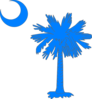 Carolina Blue Palmetto Tree Clip Art