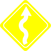 This Way Up Yellow Clip Art