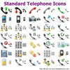 Standard Telephone Icons Image