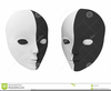 Mask Clipart Black And White Image