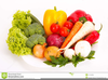 Fresh Fruit And Vegetables Clipart Image