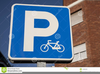 No Bicycle Parking Sign Clipart Image