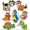 Animated Pets Clipart Image