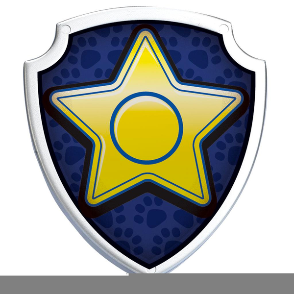 free paw patrol badge svg