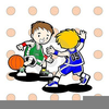 Clipart Of Kids Playing Basketball Image
