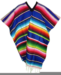 Blue Mexican Poncho | Free Images at Clker.com - vector clip art online,  royalty free & public domain