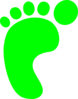 Green Feet Clip Art